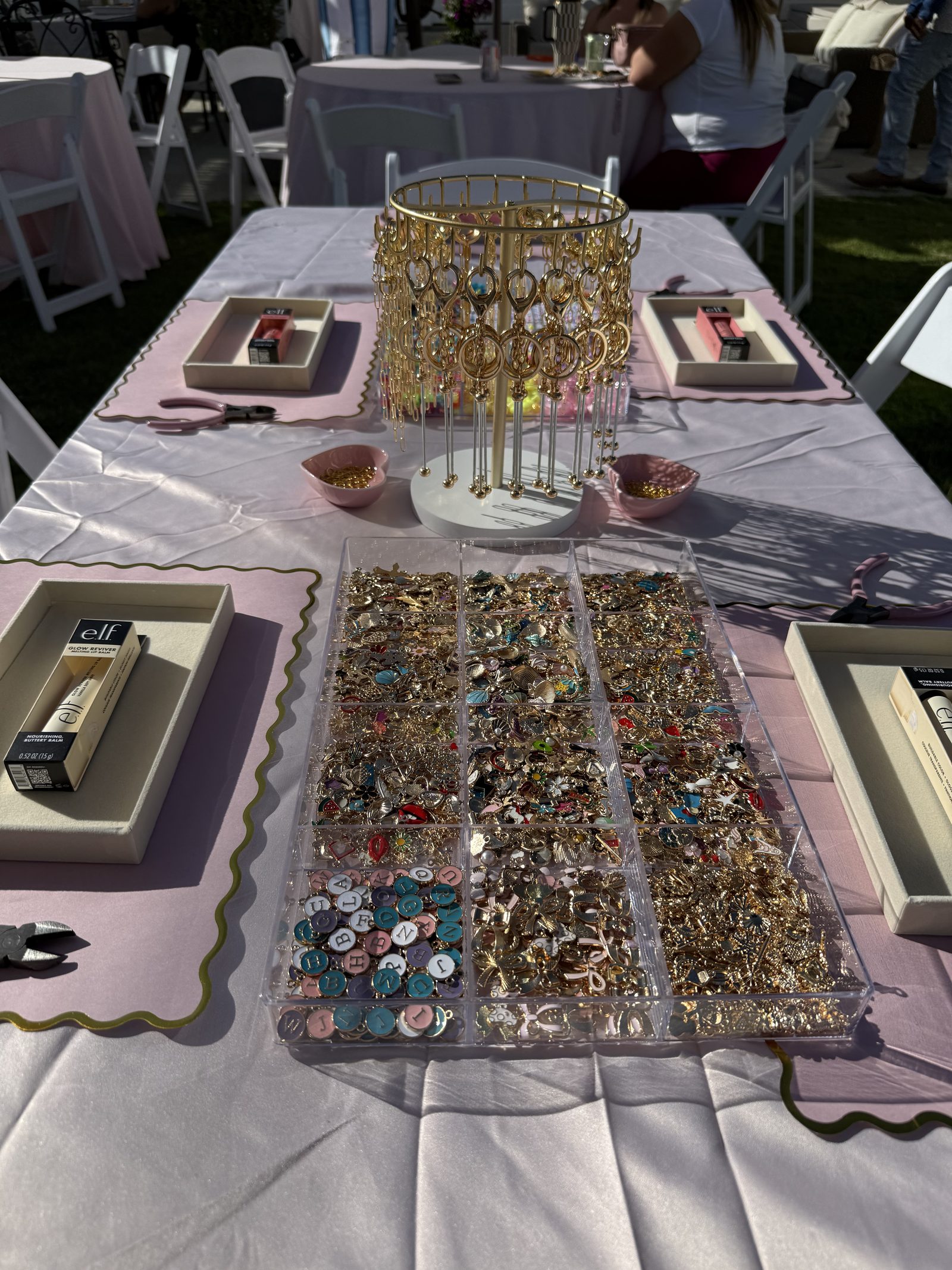 The Lip Gloss & Keychain Bar setup detail 5
